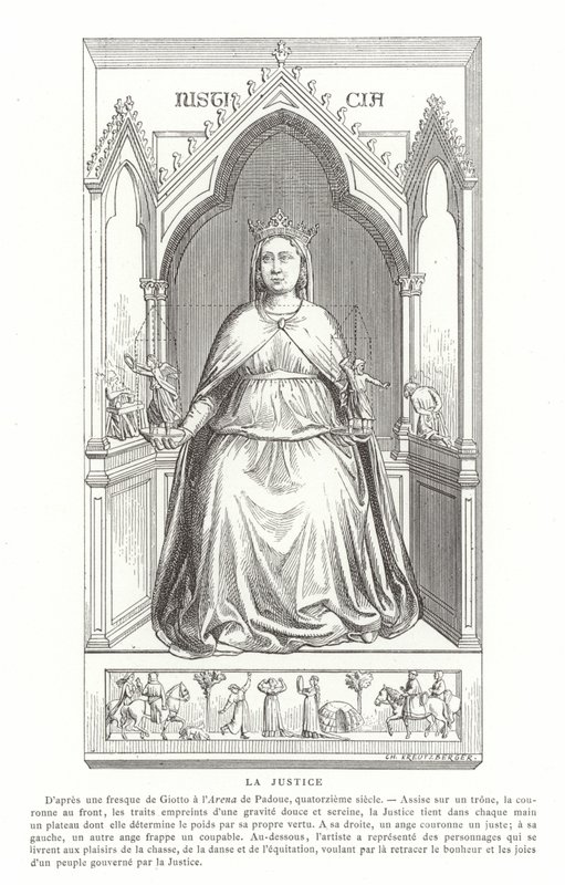 Gerechtigheid door Giotto di Bondone