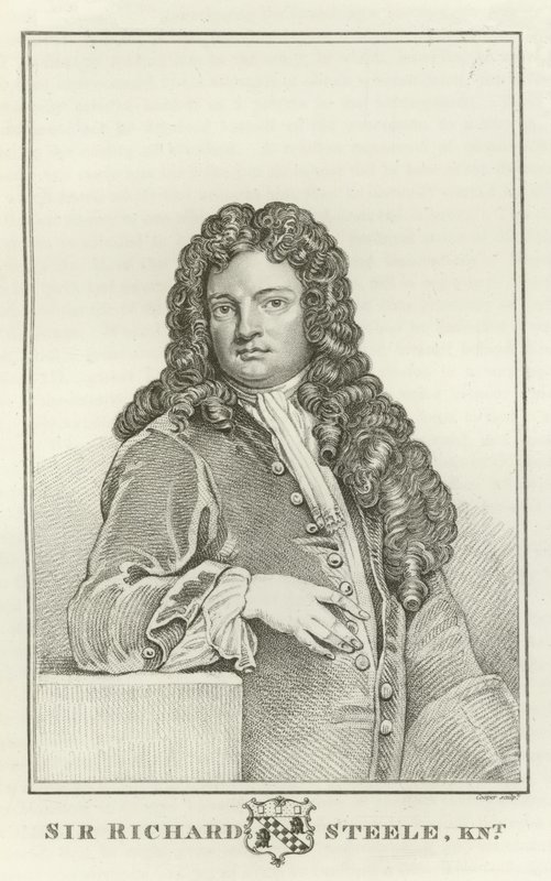 Sir Richard Steele, Ridder door Godfrey Kneller