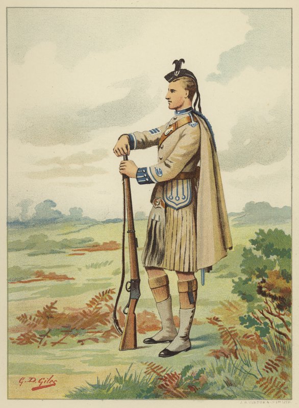 De London Scottish Volunteers, 1e Vrijwilligersbataljon Rifle Brigade, 7e Middlesex door Godfrey Douglas Giles