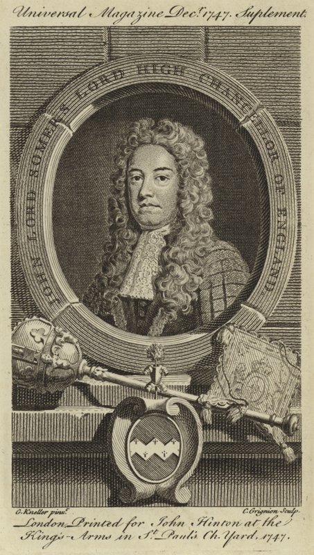 John Lord Somers, Lord High Chancellor van Engeland door Godfrey Kneller