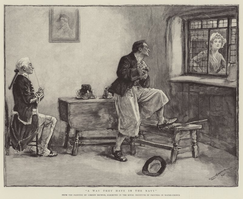 Een manier die ze hebben in de marine door Gordon Frederick Browne