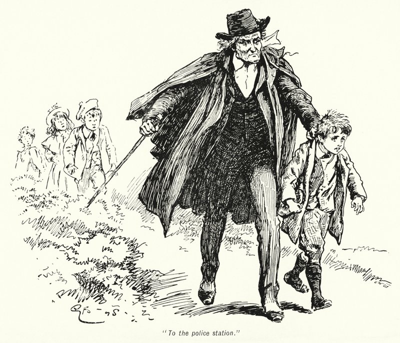 Illustratie voor The Story of the Treasure Seekers door E Nesbit door Gordon Frederick Browne