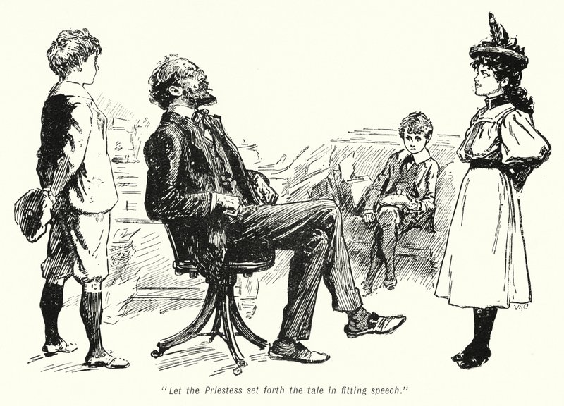 Illustratie voor The Story of the Treasure Seekers door E Nesbit door Gordon Frederick Browne
