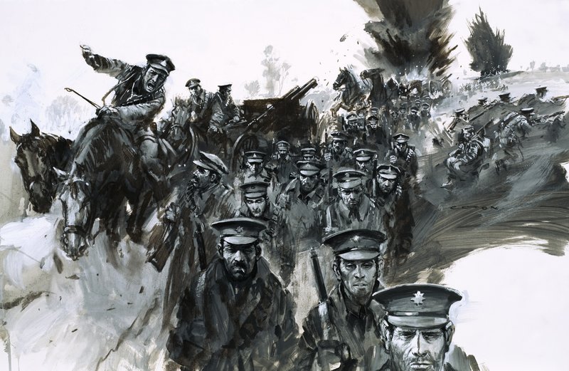 Bij Mons in 1914 vond een reeks blunders plaats die leidde tot een lange terugtocht door Frankrijk door Graham Coton