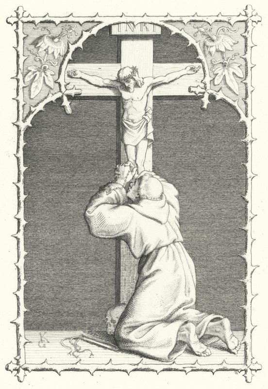 Maarten Luther in geestelijke kwelling door Gustav Ferdinand Leopold Konig