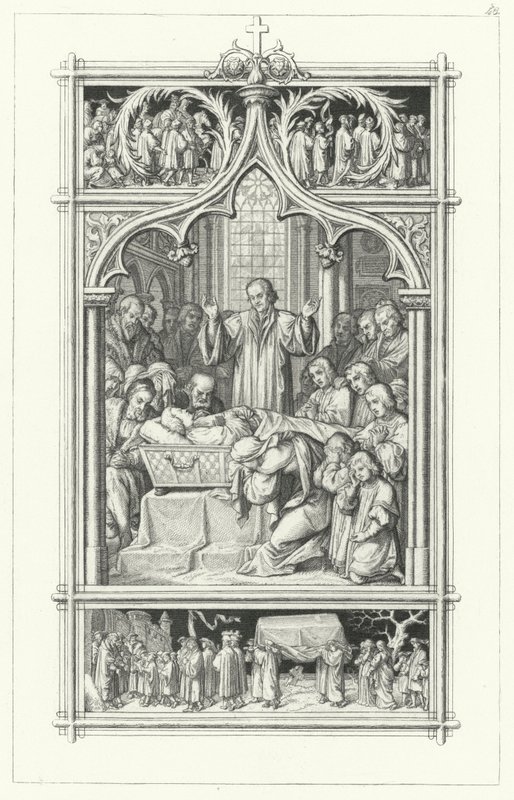 De begrafenis van Maarten Luther door Gustav Ferdinand Leopold Konig