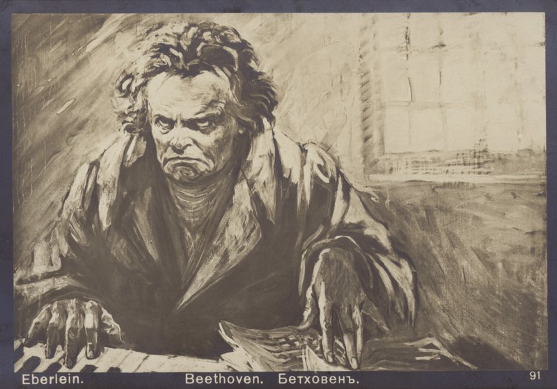 Ludwig van Beethoven, Duitse componist en pianist (1770-1827) door Gustav Heinrich Eberlein