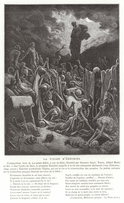Het Visioen van Ezechiël door Gustave Dore