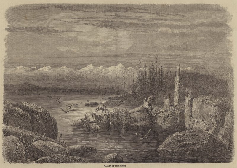 Vallei van de Rhône door Gustave Dore