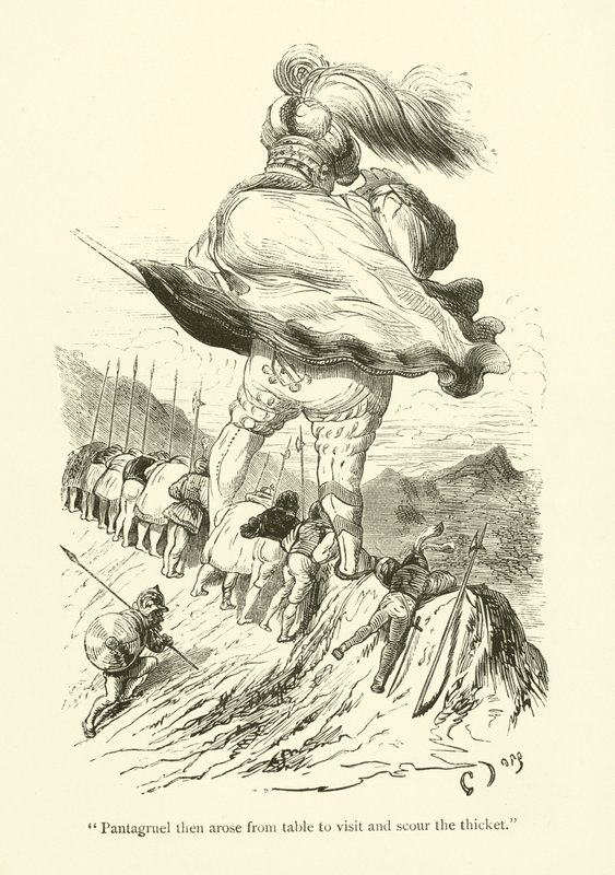 Illustratie voor de werken van Rabelais door Gustave after Dore