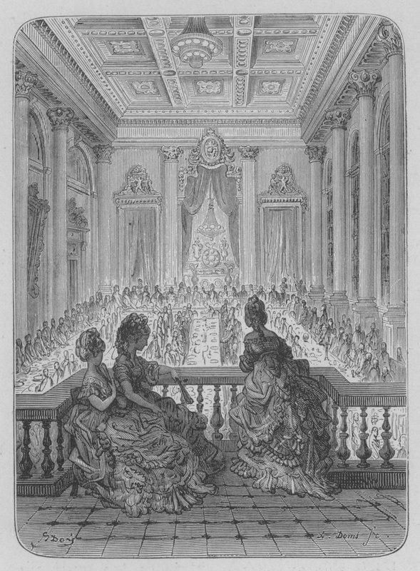 Het Diner Van De Goudsmeden door Gustave after Dore
