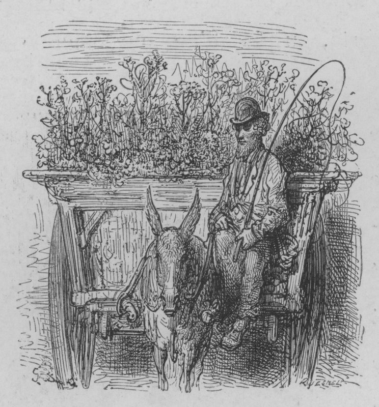 De Bloemenverkoper door Gustave after Dore