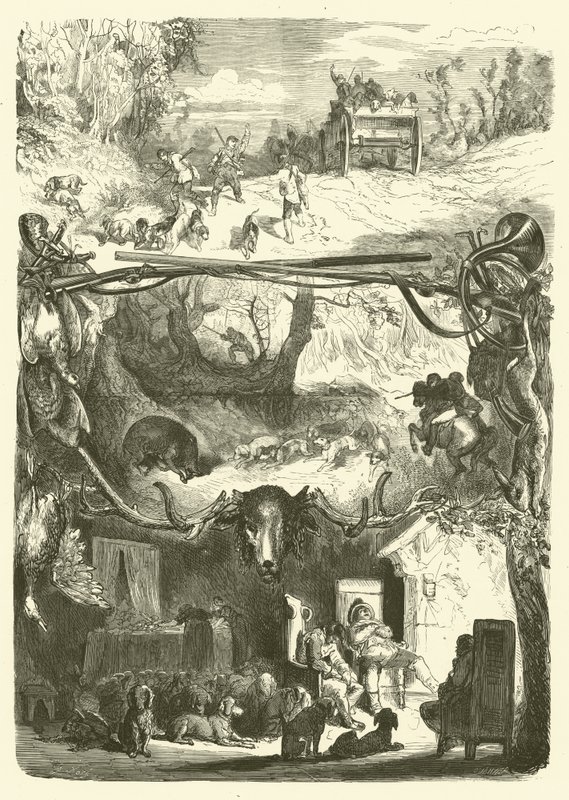 Het leven van een jager door Gustave after Dore