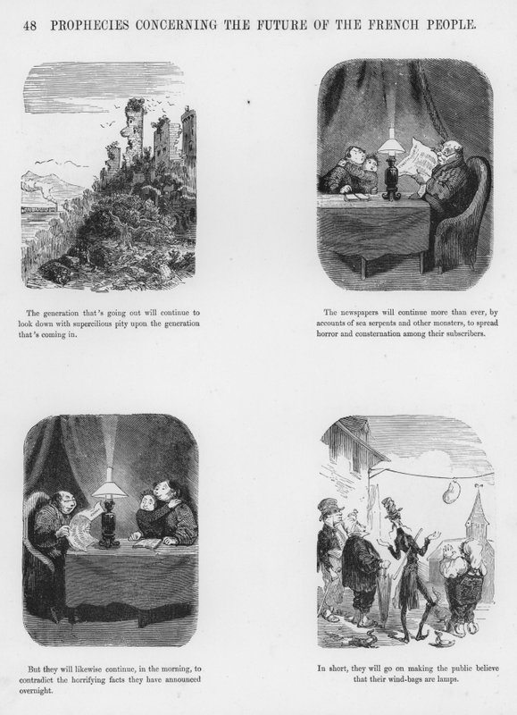 Humoristische en Groteske Schetsen door Gustave Dore (gravure) door Gustave Dore