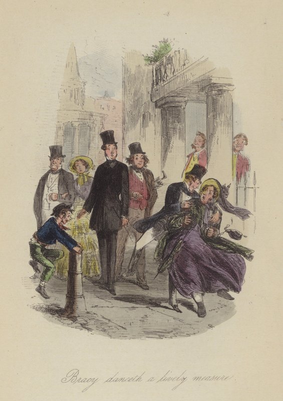 Illustratie voor Lewis Arundel of The Railroad of Life door Frank E Smedley door after Hablot Knight Browne