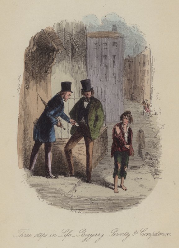 Illustratie voor Lewis Arundel of The Railroad of Life door Frank E Smedley door after Hablot Knight Browne