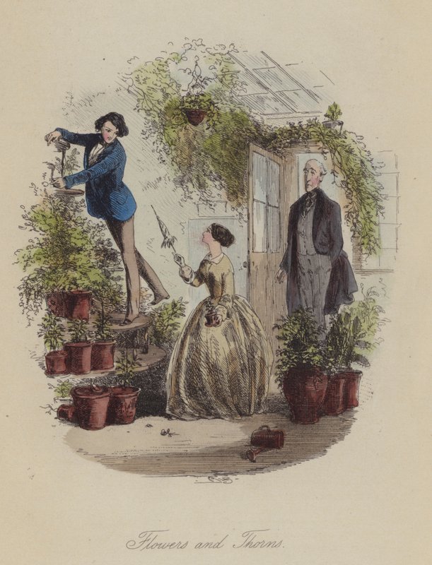 Illustratie voor Lewis Arundel of The Railroad of Life door Frank E Smedley door after Hablot Knight Browne