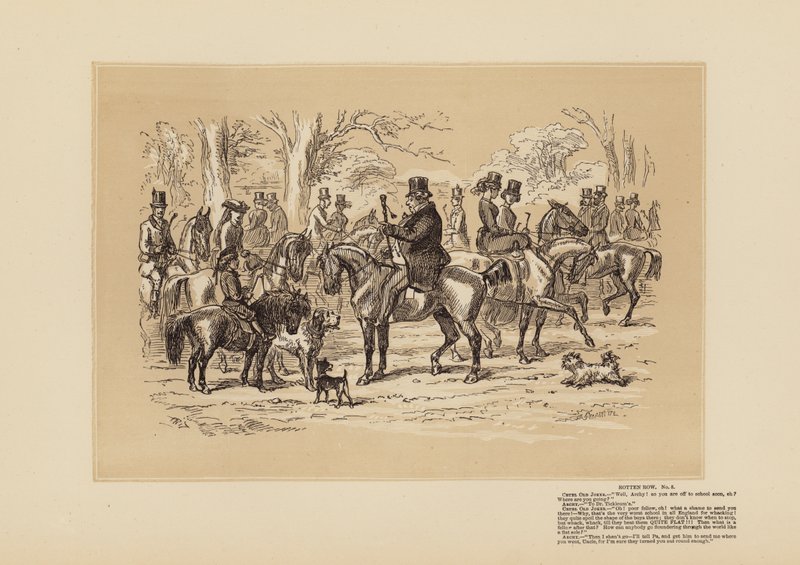 Rotten Row, nr. 5, Wat een schande door Hablot Knight (1815 92) Browne