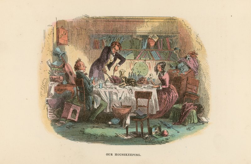 Illustratie voor David Copperfield door Hablot Knight Browne