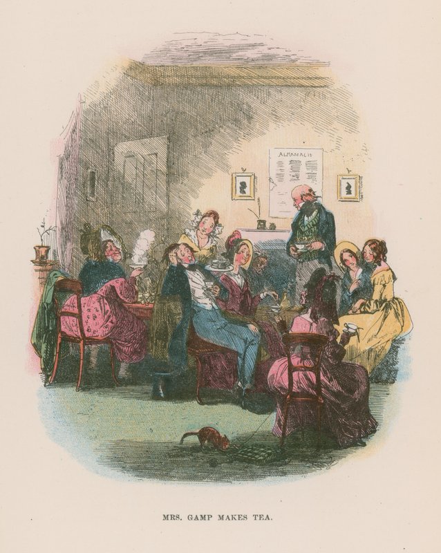 Illustratie voor Martin Chuzzlewit door Hablot Knight Browne