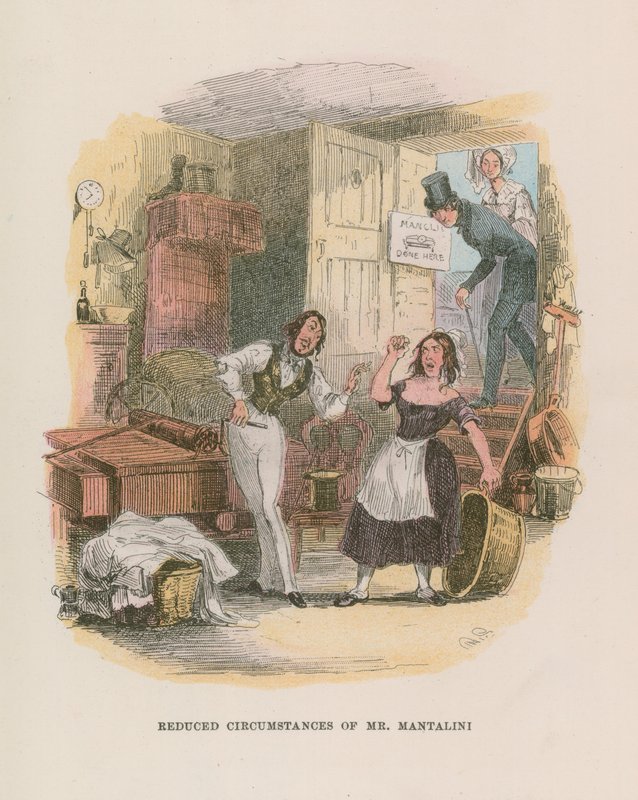 Illustratie voor Nicholas Nickleby door Hablot Knight Browne