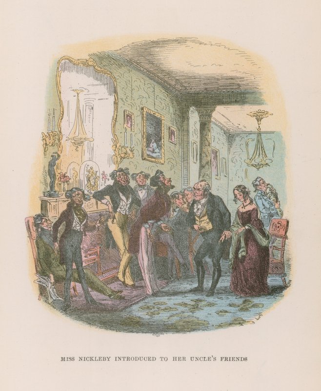 Illustratie voor Nicholas Nickleby door Hablot Knight Browne
