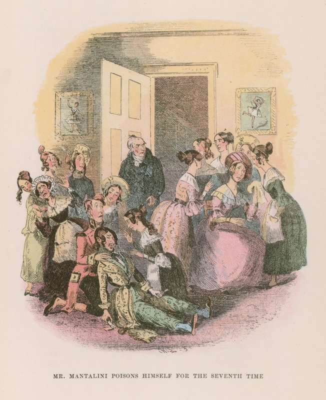 Illustratie voor Nicholas Nickleby door Hablot Knight Browne