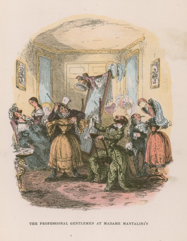 Illustratie voor Nicholas Nickleby door Hablot Knight Browne