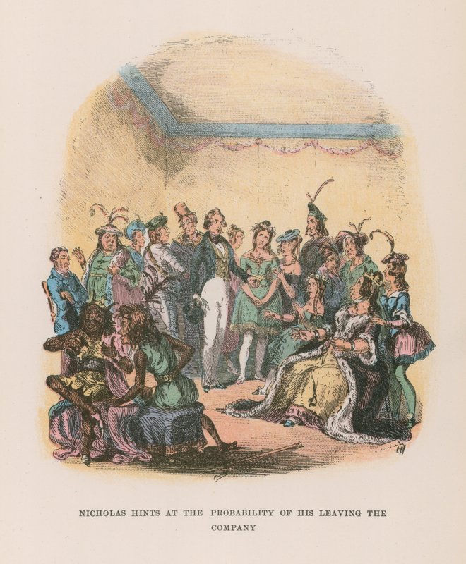 Illustratie voor Nicholas Nickleby door Hablot Knight Browne