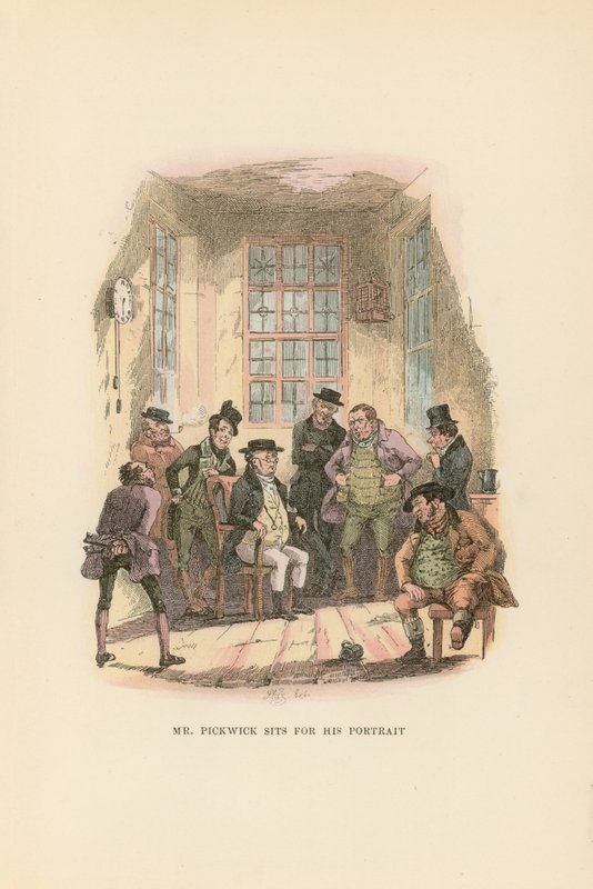 Illustratie voor Pickwick Papers door Hablot Knight Browne