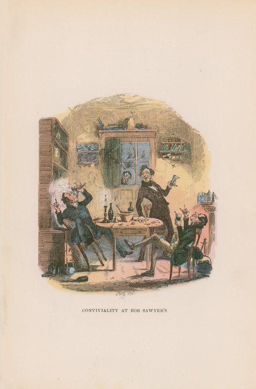 Illustratie voor Pickwick Papers door Hablot Knight Browne