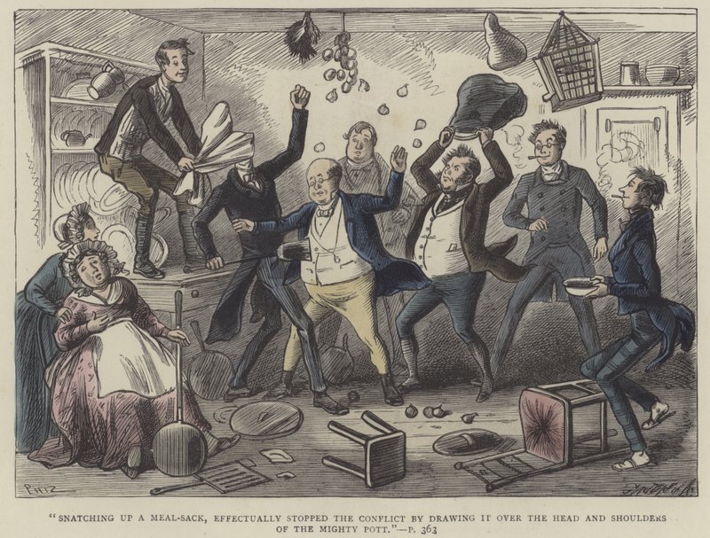 Illustratie voor Pickwick Papers door Hablot Knight Browne