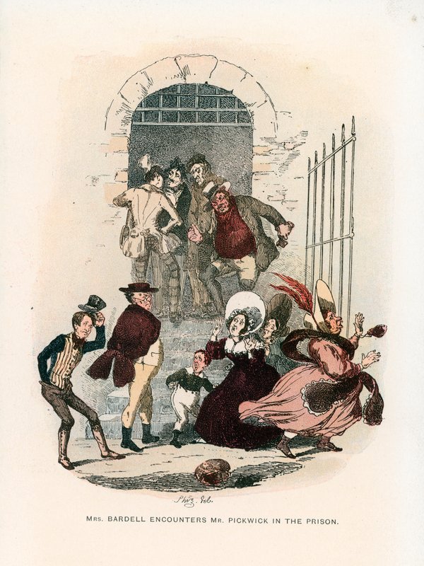 Illustratie voor de Pickwick Papers door Hablot Knight Browne