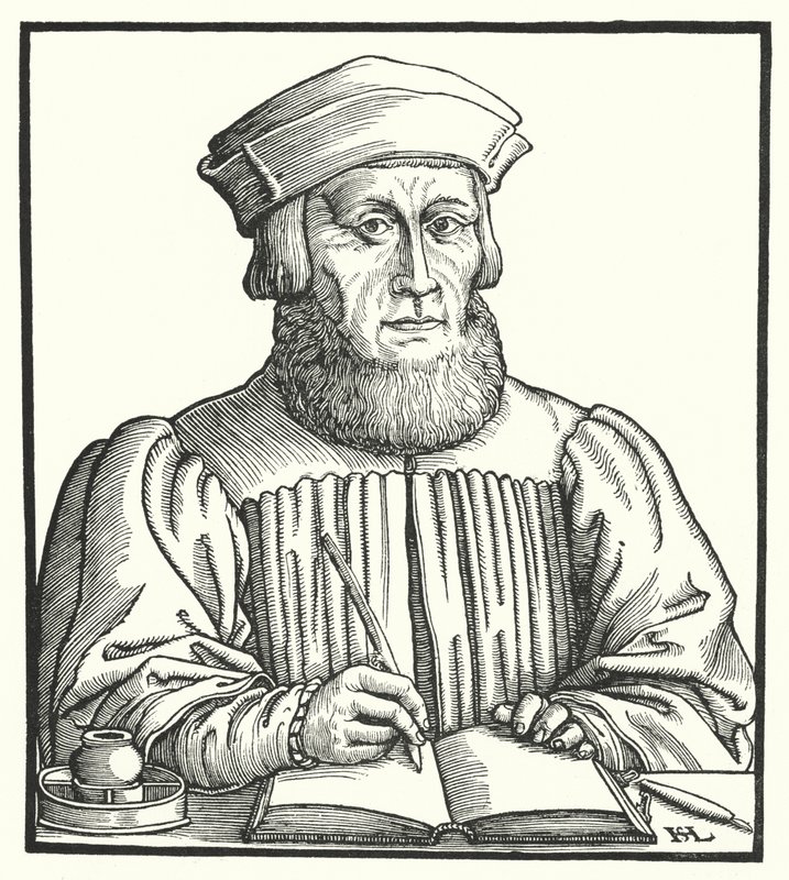 Johannes Aventinus, Beierse Renaissance-humanist, historicus en filoloog door Hanns Sebald Lautensack