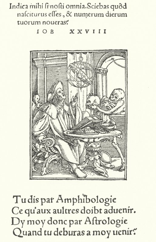 De Astroloog door Hans (after) Holbein the Younger