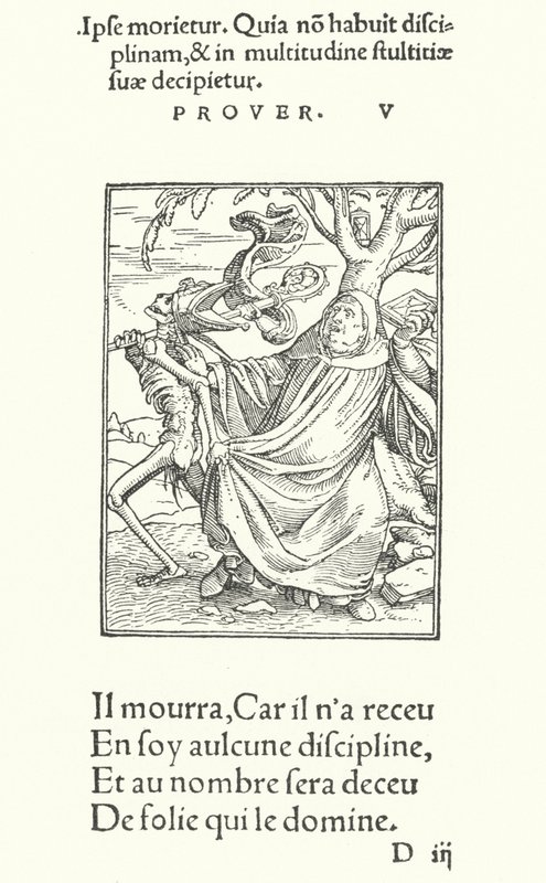 De Heer Abt (gravure) door Hans (after) Holbein the Younger