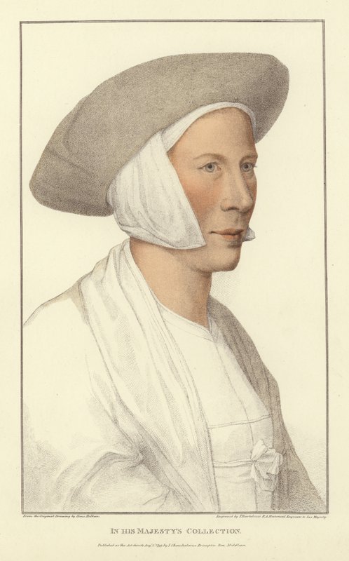 Anonieme vrouw door Hans Holbein der Jüngere