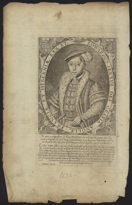 Koning Edward VI van Engeland en Ierland door Hans Holbein der Jüngere