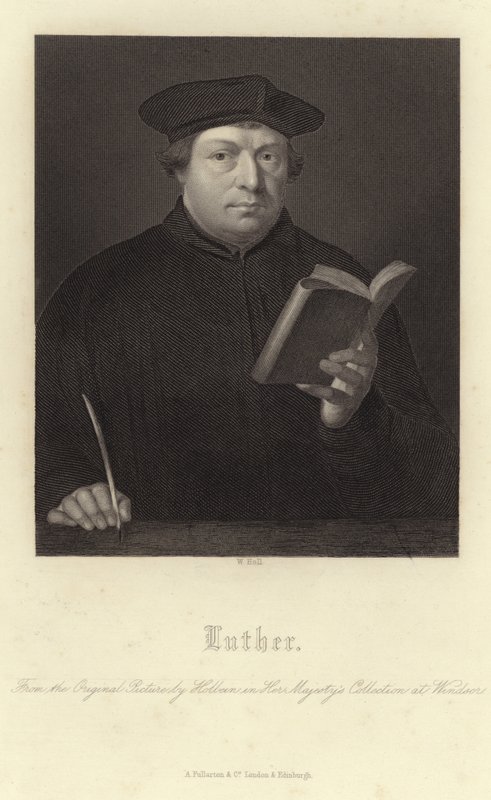 Portret van Martin Luther door Hans Holbein der Jüngere