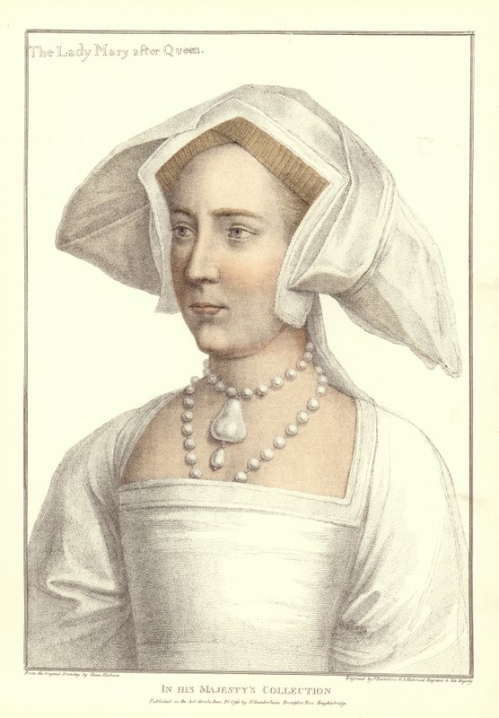 Koningin Mary I van Engeland en Ierland door Hans Holbein der Jüngere