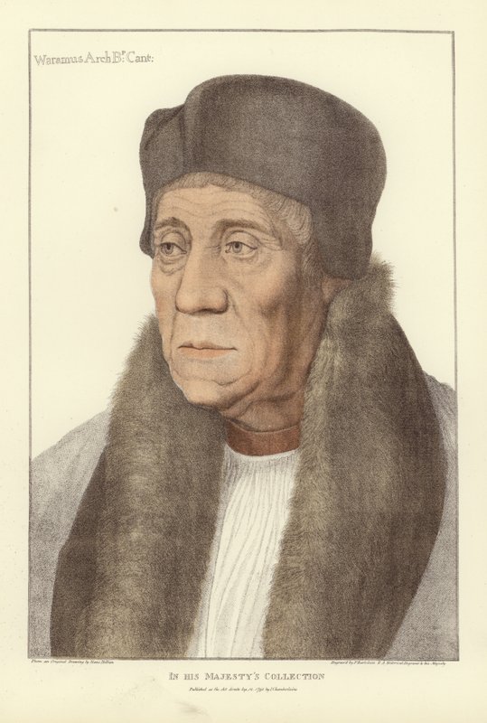 William Warham, aartsbisschop van Canterbury door Hans Holbein der Jüngere