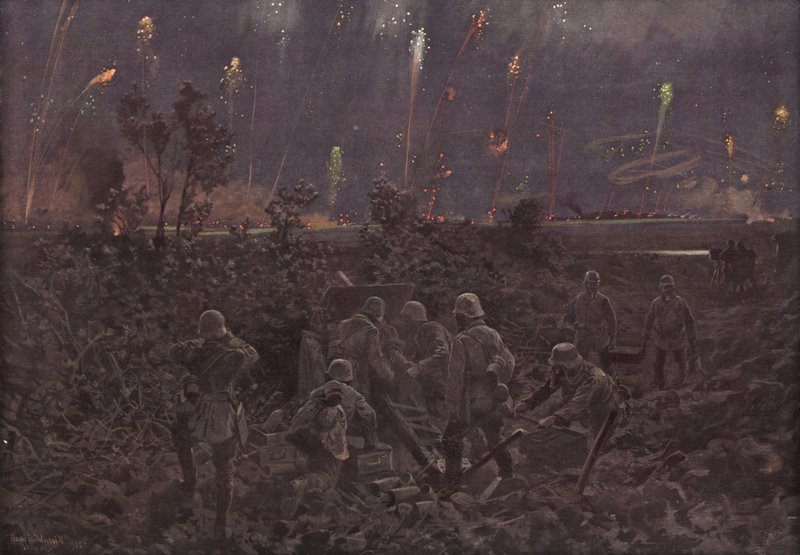 Nachtelijke aanval door Hans W. (after) Schmidt