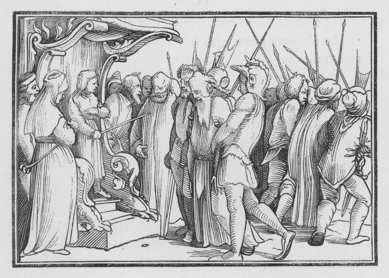 Geschiedenis van Susanna door Hans after Holbein the Younger