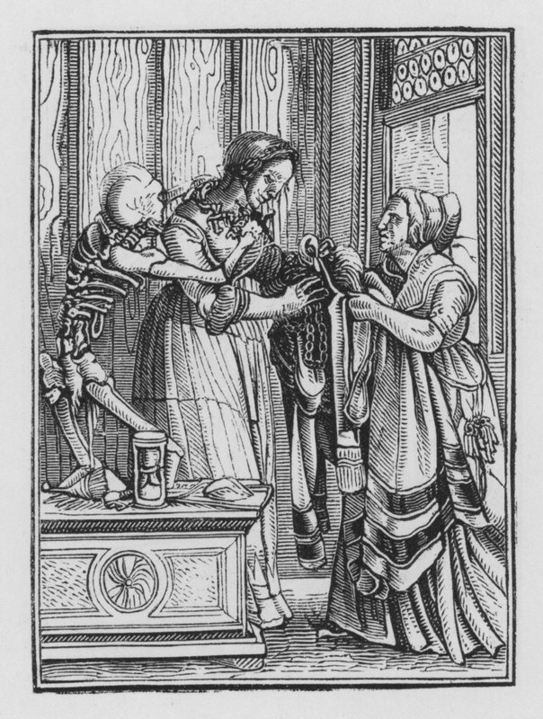 Holbeins Dodendans: De Gravin door Hans after Holbein the Younger