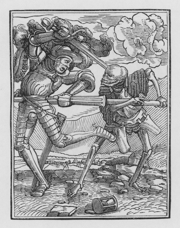 Holbeins Dodendans: De Ridder door Hans after Holbein the Younger