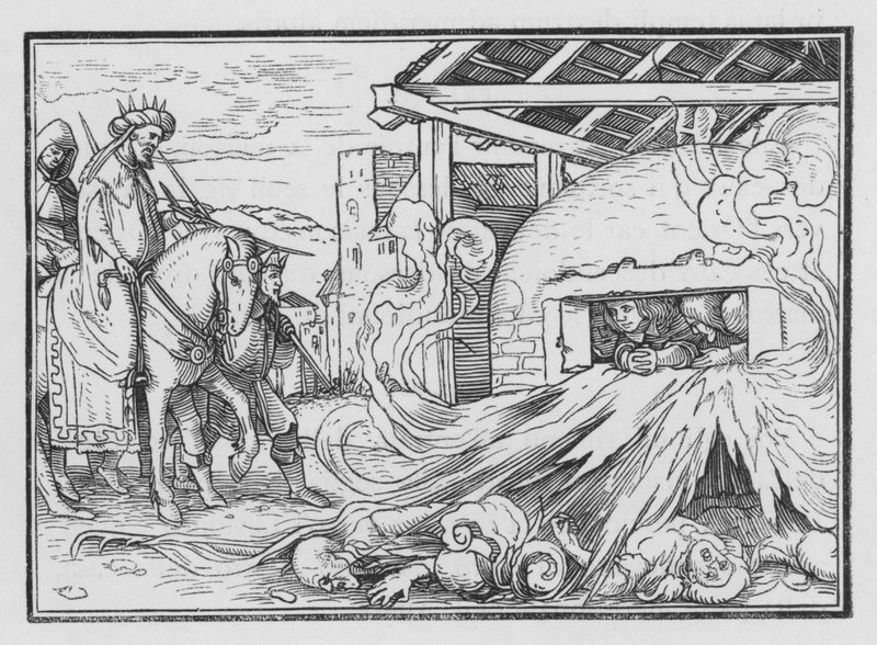 Sadrach, Mesach en Abednego in het Vuur Geworpen door Hans after Holbein the Younger
