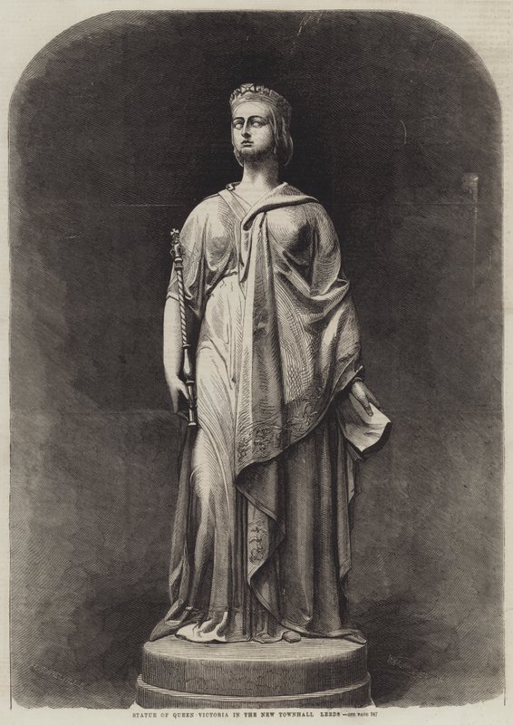 Standbeeld van koningin Victoria in het nieuwe stadhuis, Leeds door Harden Sidney Melville