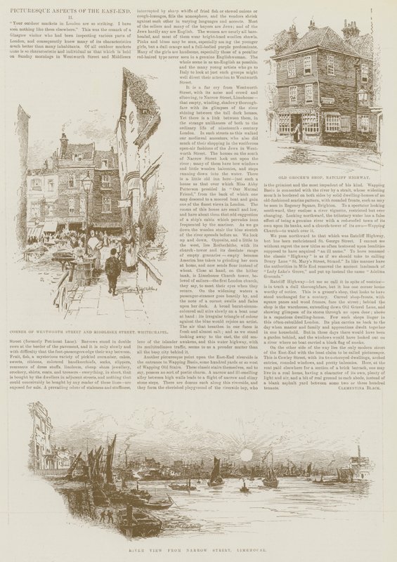 Schilderachtige aspecten van de East-End II door Harold Oakley