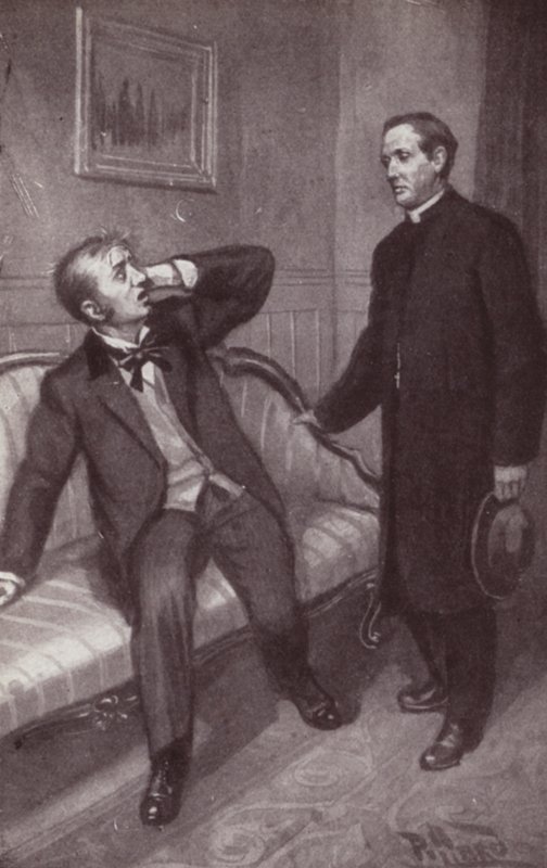 Illustratie voor The Mystery Of Edwin Drood door Charles Dickens door Harold Hume Piffard
