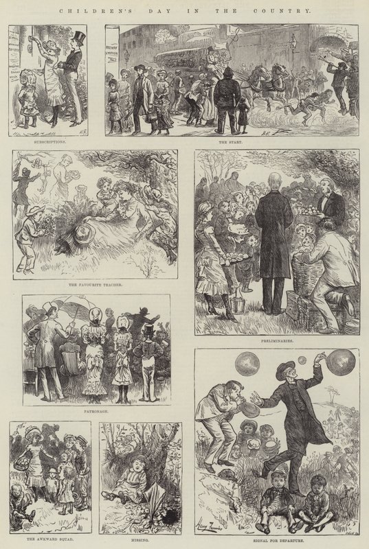 Kinderdag op het platteland door Harry Furniss